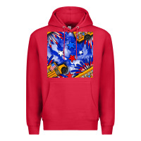 Cardinal 4th of july school bus seamless pattern Premium Hoodie - BundleAndBundleShop