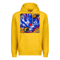 Lemon 4th of july school bus seamless pattern Premium Hoodie - BundleAndBundleShop