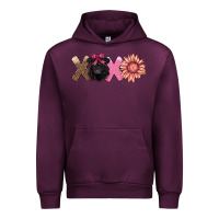 Mauve Wine xoxo belted galloway Urban Hoodie - AdoDesignShop