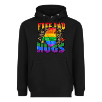 Black free dad hugs Heavyweight Hoodie - Zillion Design Studio