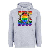 Heather Grey free dad hugs Heavyweight Hoodie - Zillion Design Studio