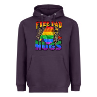 Plum free dad hugs Heavyweight Hoodie - Zillion Design Studio