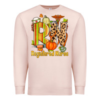 Pale Pink fall rn registered nurse Premium Sweatshirt - Zillion Design Studio