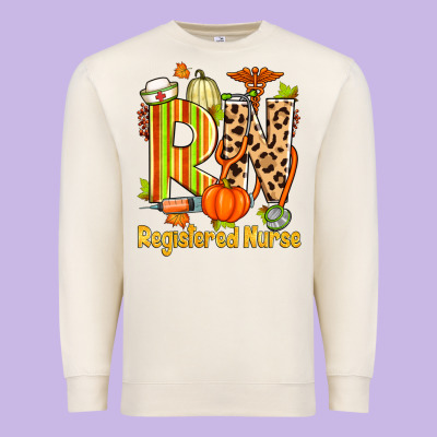 Fall Rn Registered Nurse Premium Sweatshirt Designed By Zillion Design Studio