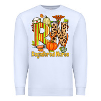 White fall rn registered nurse Premium Sweatshirt - Zillion Design Studio