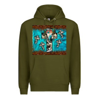 Army Green bull skull cross tumbler Premium Hoodie - JahusDesignShop