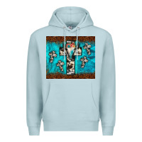 Blue Mist bull skull cross tumbler Premium Hoodie - JahusDesignShop