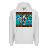 Dove Grey bull skull cross tumbler Premium Hoodie - JahusDesignShop
