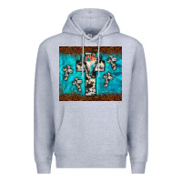 Heather Grey bull skull cross tumbler Premium Hoodie - JahusDesignShop