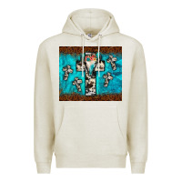 Oatmeal Heather bull skull cross tumbler Premium Hoodie - JahusDesignShop