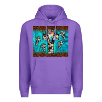 Purple bull skull cross tumbler Premium Hoodie - JahusDesignShop