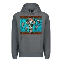 Rock bull skull cross tumbler Premium Hoodie - JahusDesignShop