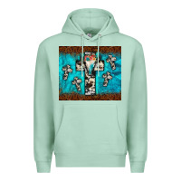 Seafoam bull skull cross tumbler Premium Hoodie - JahusDesignShop
