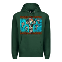 Sports Green bull skull cross tumbler Premium Hoodie - JahusDesignShop