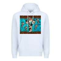 White bull skull cross tumbler Premium Hoodie - JahusDesignShop