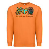 Carrot peace love thankful Premium Sweatshirt - RanaPortraitStore