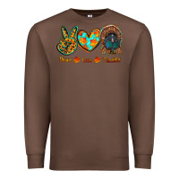 Chestnut peace love thankful Premium Sweatshirt - RanaPortraitStore