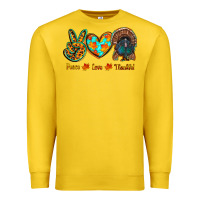 Lemon peace love thankful Premium Sweatshirt - RanaPortraitStore