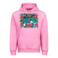 Fuchsia Pink v.drose glitter cowhide Urban Hoodie - AdoDesignShop