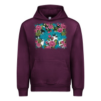 Mauve Wine v.drose glitter cowhide Urban Hoodie - AdoDesignShop