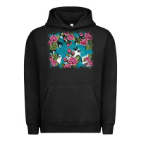 Pigment Black v.drose glitter cowhide Urban Hoodie - AdoDesignShop