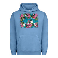 Pigment Pebble Blue v.drose glitter cowhide Urban Hoodie - AdoDesignShop