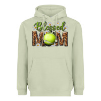 Blessed Mom With Tennis And Daisy Heavyweight Hoodie | Teevron