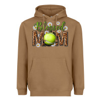 Toasted Coconut blessed mom with tennis and daisy Heavyweight Hoodie - texasbilliewilder