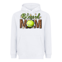 White blessed mom with tennis and daisy Heavyweight Hoodie - texasbilliewilder