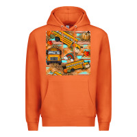 Carrot fall school bus seamless pattern Premium Hoodie - BundleAndBundleShop