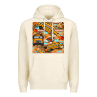 Tofu fall school bus seamless pattern Premium Hoodie - BundleAndBundleShop
