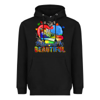 Black different is beautiful Heavyweight Hoodie - Zillion Design Studio