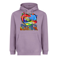 Lavender different is beautiful Heavyweight Hoodie - Zillion Design Studio