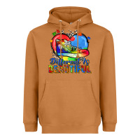 Meerkat different is beautiful Heavyweight Hoodie - Zillion Design Studio