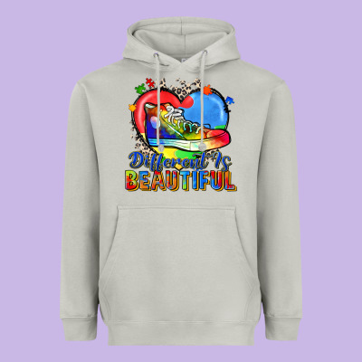 Different Is Beautiful Heavyweight Hoodie Designed By Zillion Design Studio