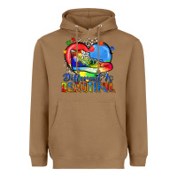 Toasted Coconut different is beautiful Heavyweight Hoodie - Zillion Design Studio