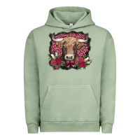 Pigment Oil Green v.d. cow and roses Urban Hoodie - AdoDesignShop
