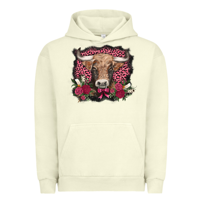 V.d. Cow And Roses Urban Hoodie by AdoDesignShop | Teevron