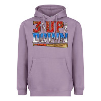Lavender 3 up 3 down baseball Heavyweight Hoodie - texasbilliewilder