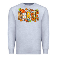 Heather Grey fall nurse Premium Sweatshirt - Zillion Design Studio