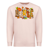 Pale Pink fall nurse Premium Sweatshirt - Zillion Design Studio