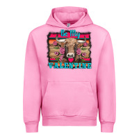 Fuchsia Pink be my valentine with cow Urban Hoodie - AdoDesignShop