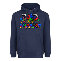 Navy dad of a warrior Heavyweight Hoodie - Zillion Design Studio