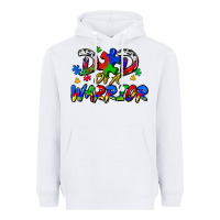 White dad of a warrior Heavyweight Hoodie - Zillion Design Studio