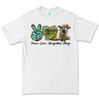 White Peace Love Hampshire Sheep Premium Tee - LillyAllenDesigns