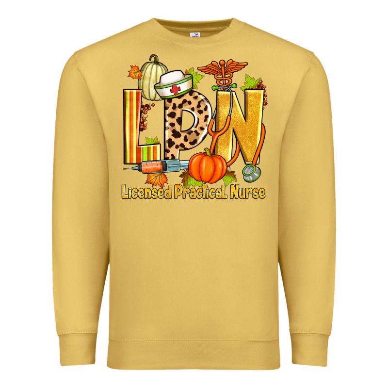 Fall Lpn Licensed Practical Nurse Premium Sweatshirt by Zillion Design Studio | Teevron