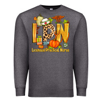 Charcoal Heather fall lpn licensed practical nurse Premium Sweatshirt - Zillion Design Studio