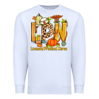 White fall lpn licensed practical nurse Premium Sweatshirt - Zillion Design Studio