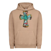Pigment Burro cross with leopard sunflower gemstone serape cowhide Urban Hoodie - Artiststas