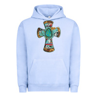 Pigment Grape Ice cross with leopard sunflower gemstone serape cowhide Urban Hoodie - Artiststas
